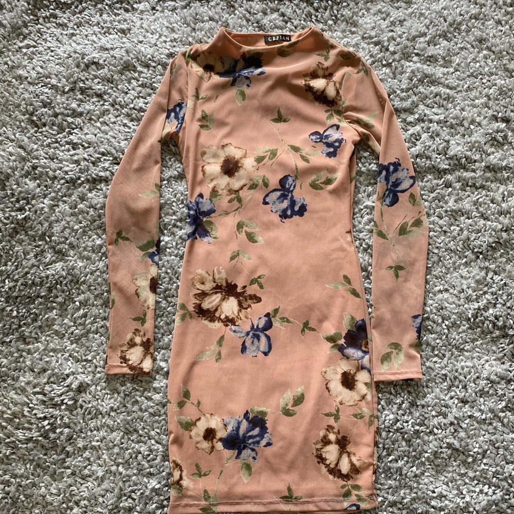 Floral Mesh Dress